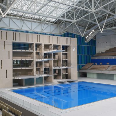 swimmingpool aquatic center baku, azerbajian, president, european games, movable floor